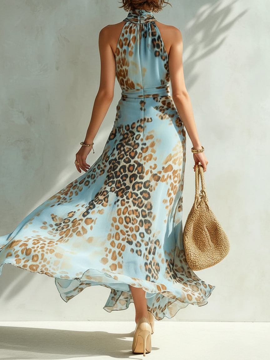 Daniela | Glamorous Animal Print Maxi Dress