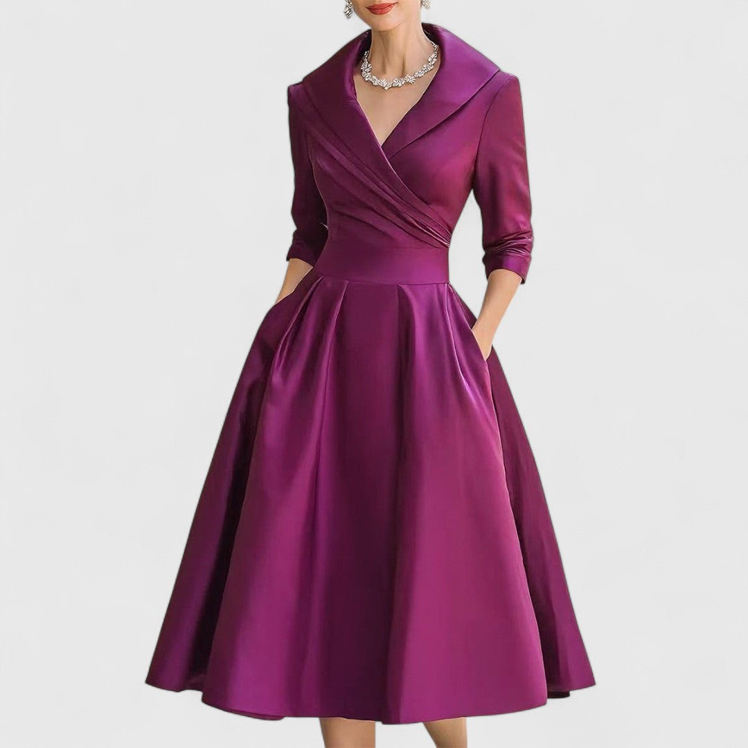 Teresa™ | Midi dress with an elegant cut and a flattering silhouette