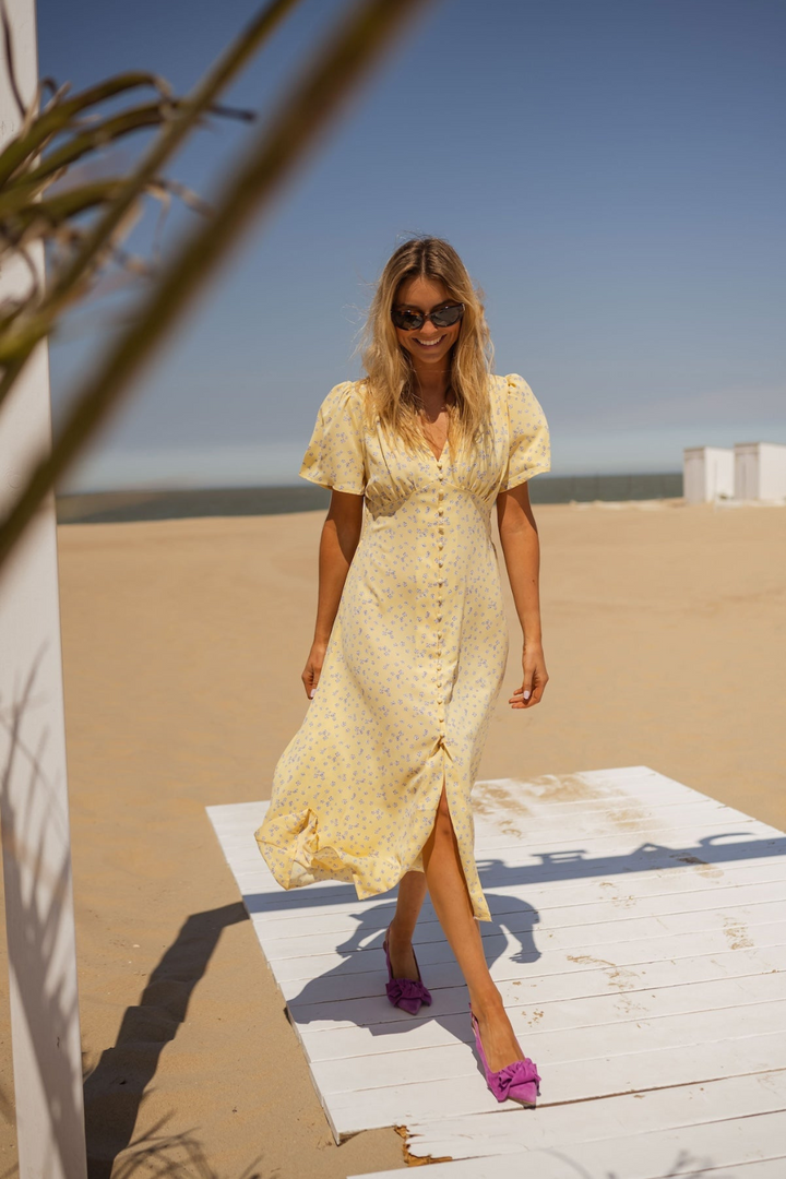 Soleil | Draped Midi Dress