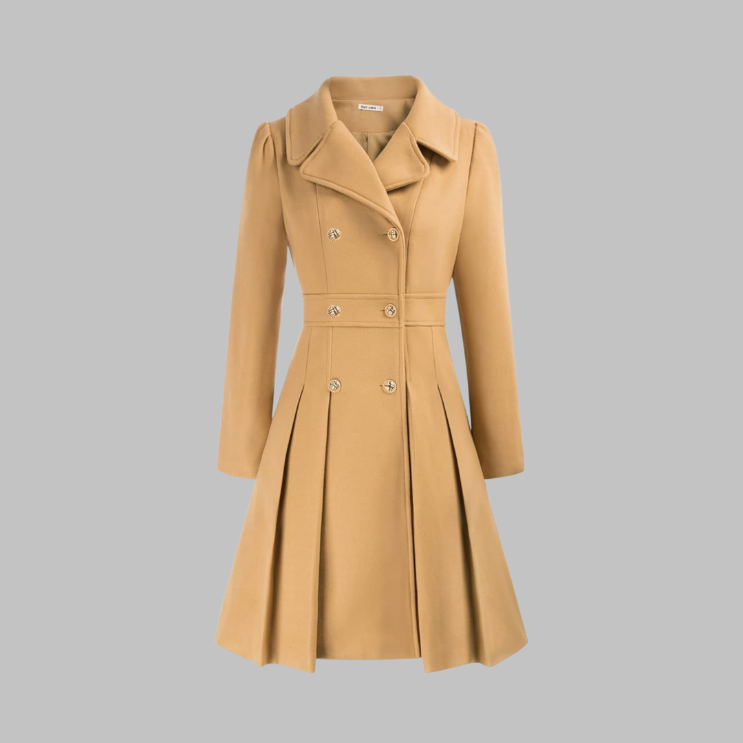 Dami | Classy Double Button Long Sleeve Coat