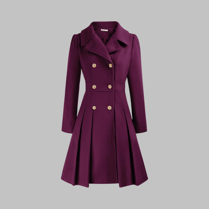 Dami | Classy Double Button Long Sleeve Coat