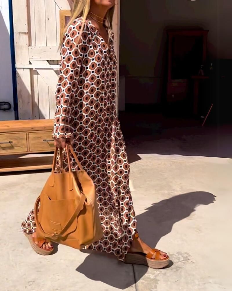 Bethan |  Long Sleeve Maxi Dress