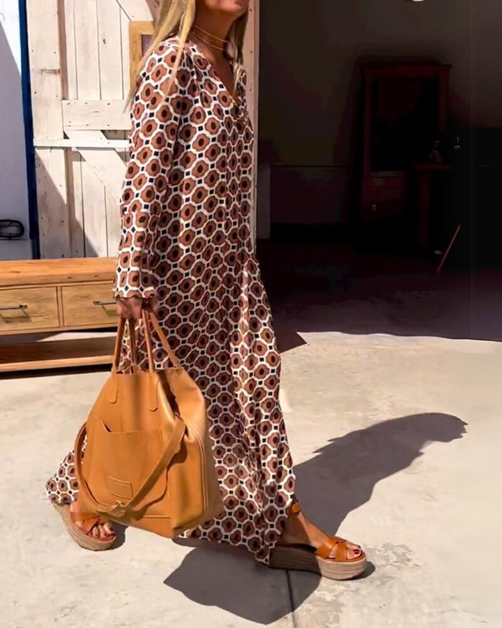 Bethan |  Long Sleeve Maxi Dress