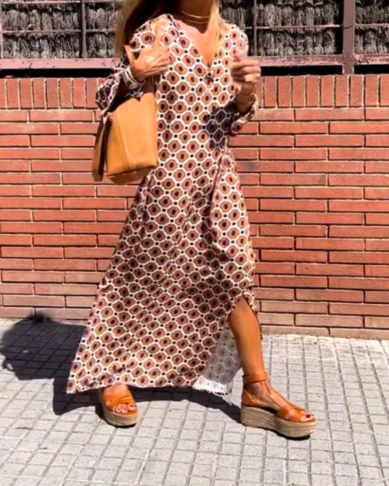 Bethan |  Long Sleeve Maxi Dress