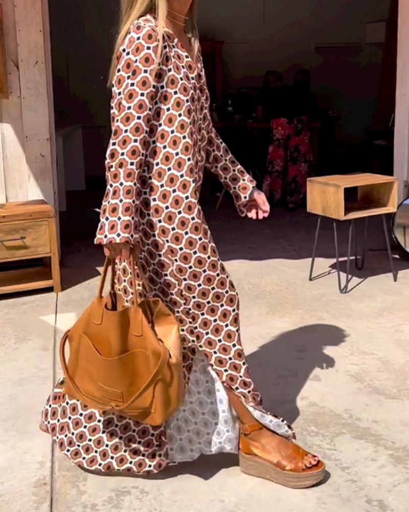 Bethan |  Long Sleeve Maxi Dress