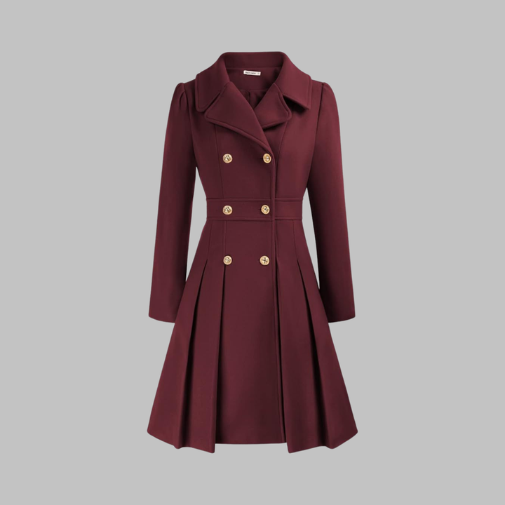 Dami | Classy Double Button Long Sleeve Coat