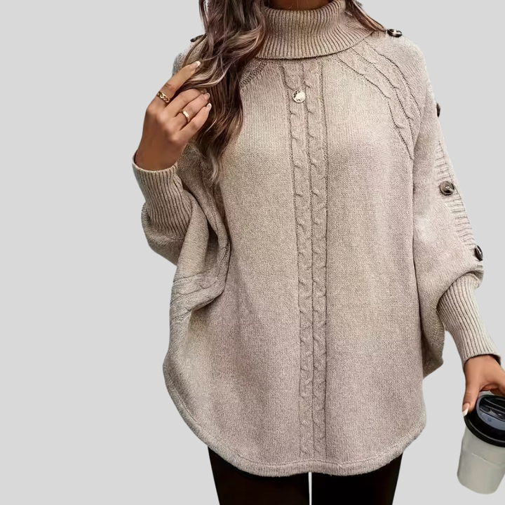 Elinora | High-neck Twisted Sweater