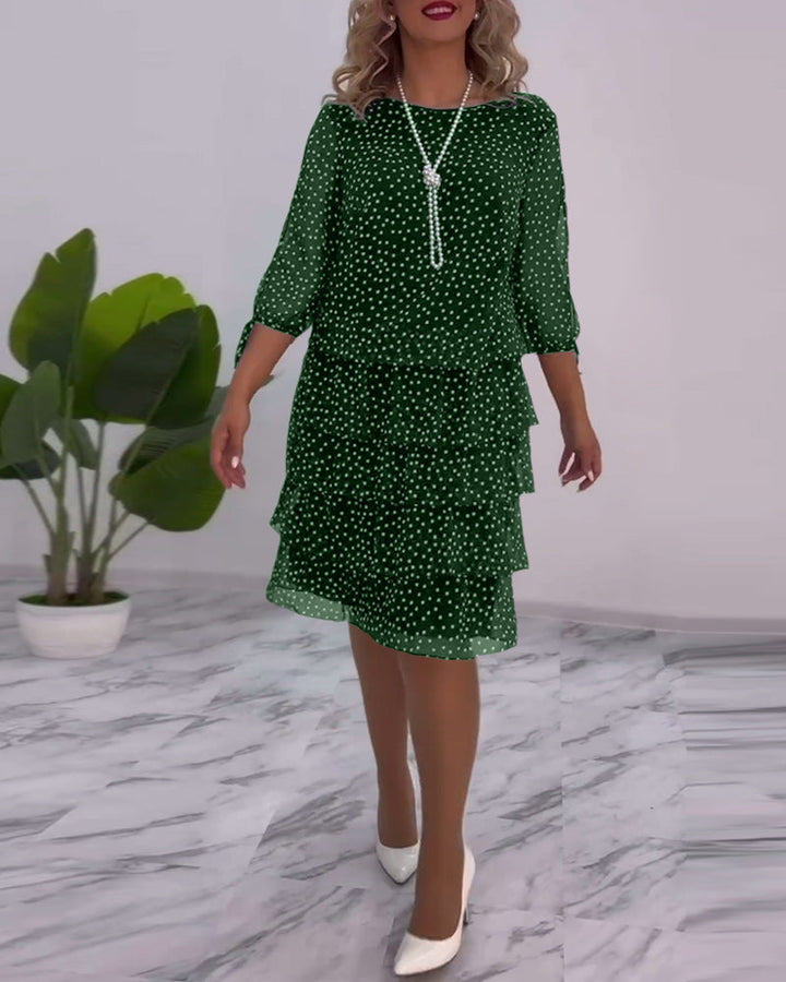 Tally | Polka Layered Mini Dress