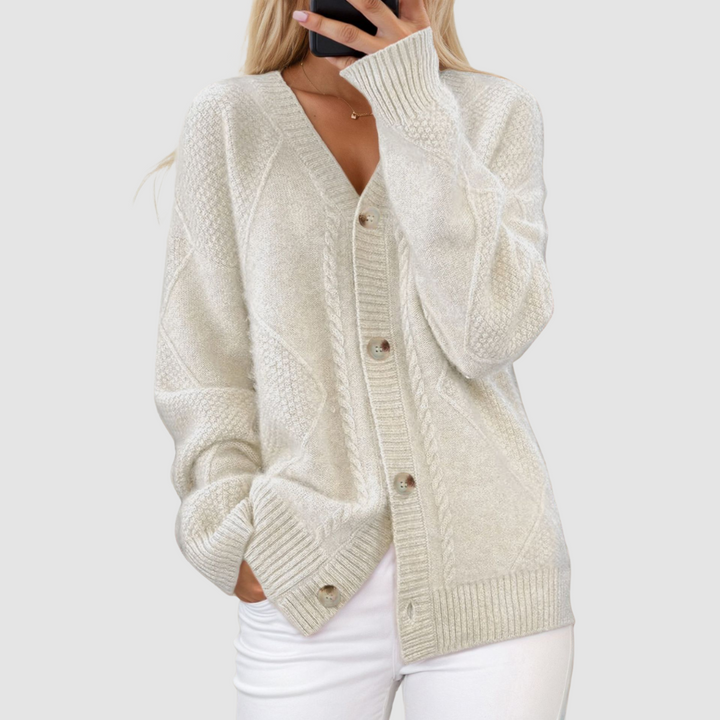 Meg™ | Premium Knitted V-Neck Cardigan