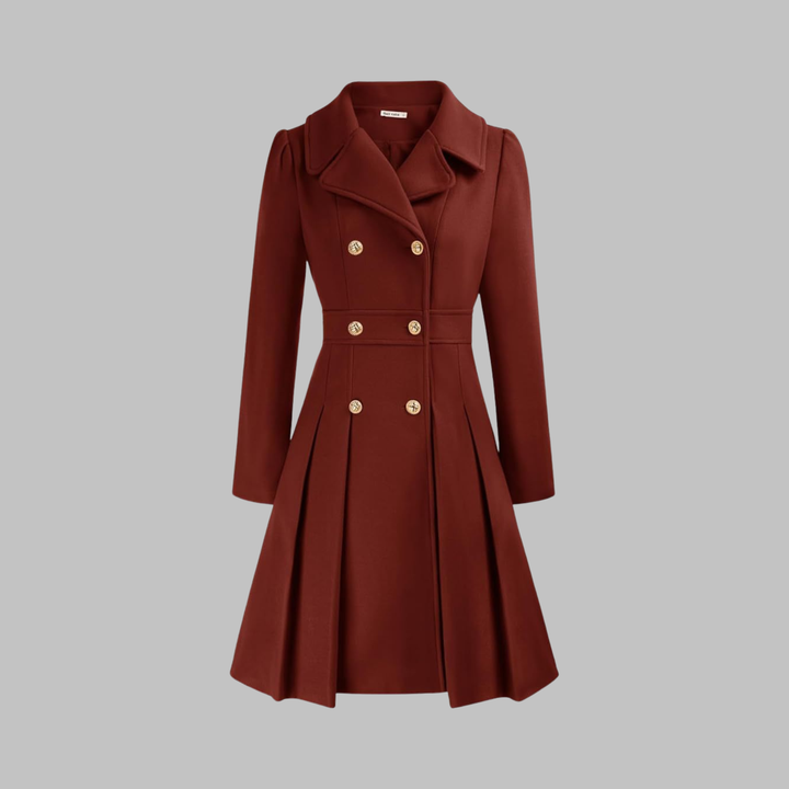 Dami | Classy Double Button Long Sleeve Coat