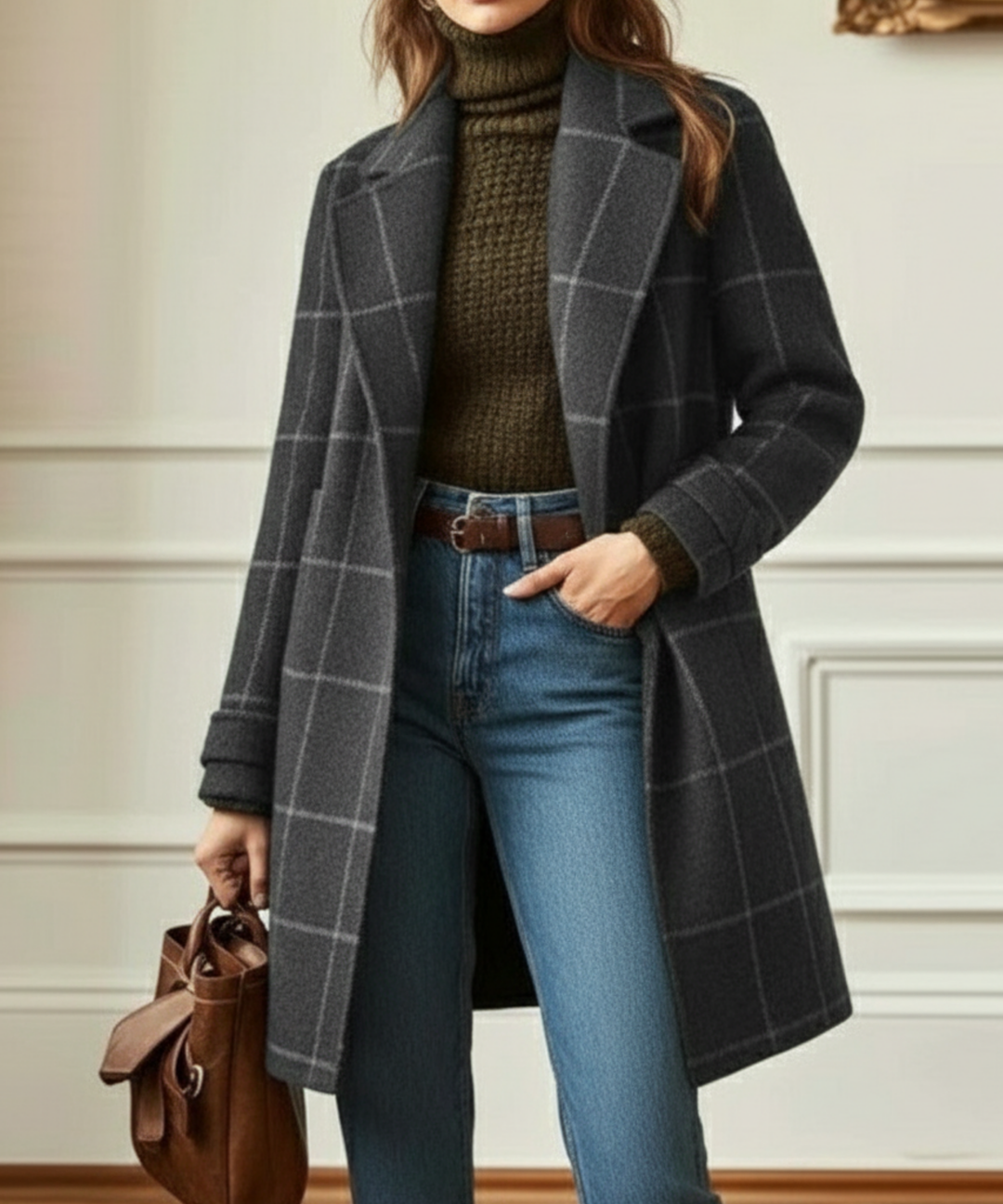 Jennifer | Retro Check Coat
