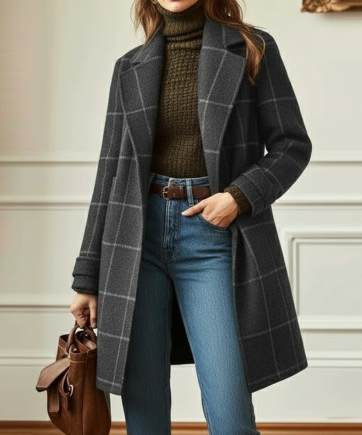 Jennifer | Retro Check Coat