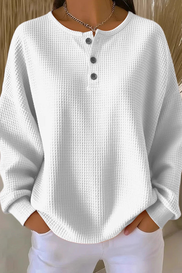 Margaret & Maeve | Loose-Fitting Blouse with Buttons