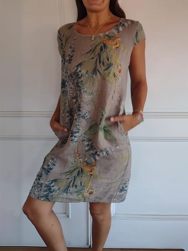 Yannah  | Casual Printed Summer Dress