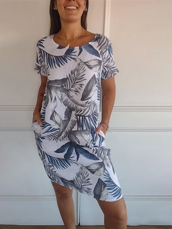 Yannah  | Casual Printed Summer Dress