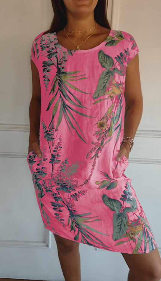 Yannah  | Casual Printed Summer Dress