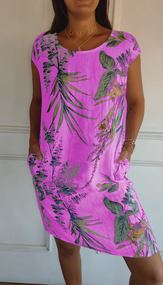 Yannah  | Casual Printed Summer Dress