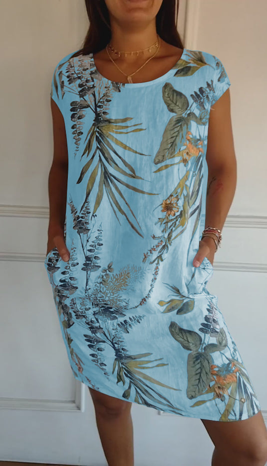 Yannah  | Casual Printed Summer Dress