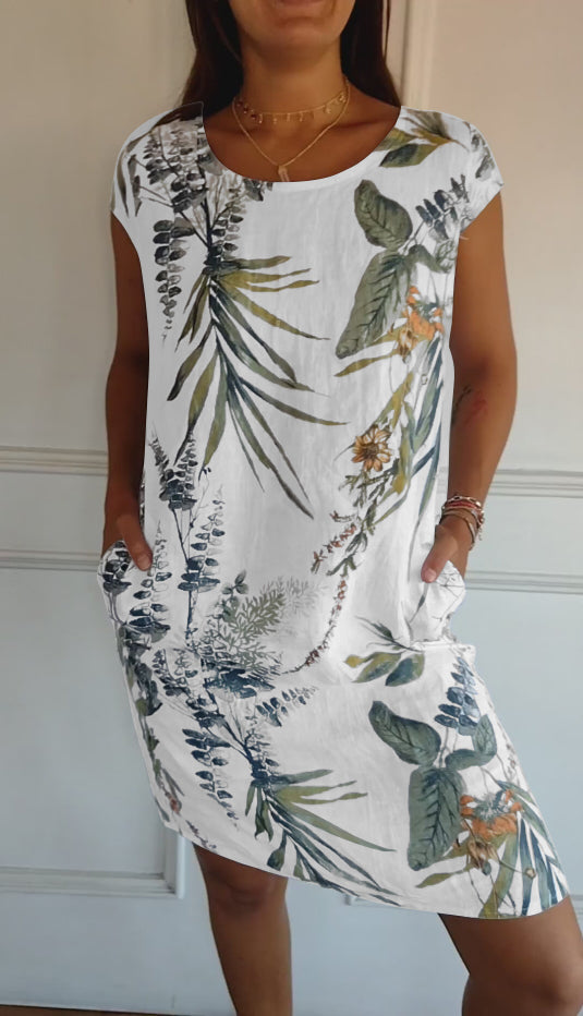 Yannah  | Casual Printed Summer Dress