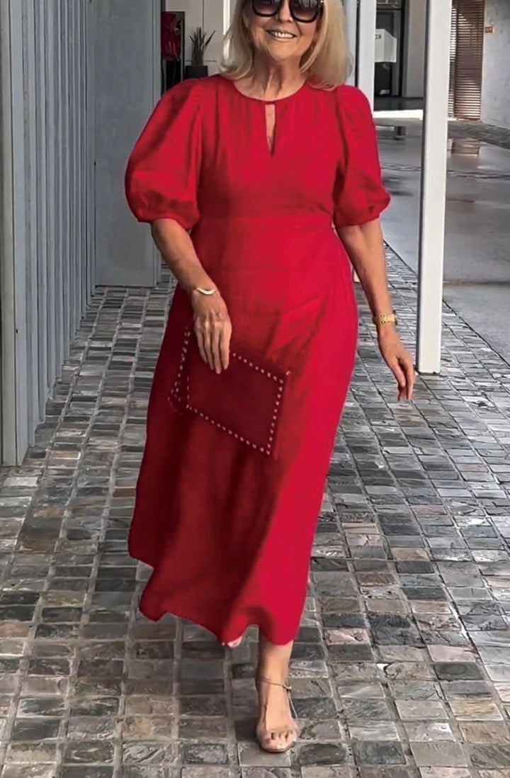 Jullie | Puff-Sleeve Maxi Dress