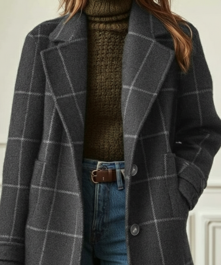 Jennifer | Retro Check Coat