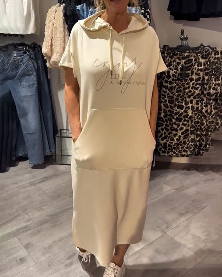 Britany | Casual Hoodie Midi Dress