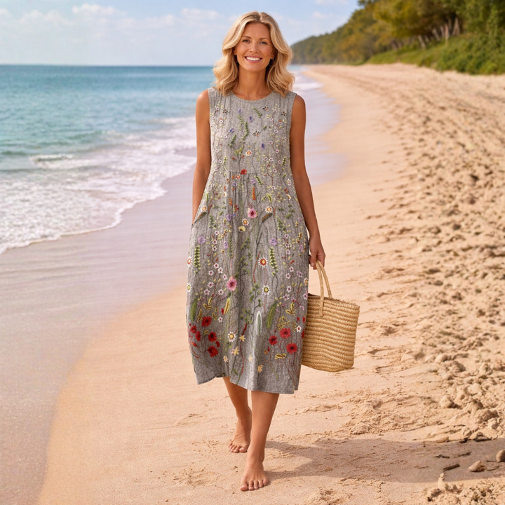 Clara | Floral Midi Dress