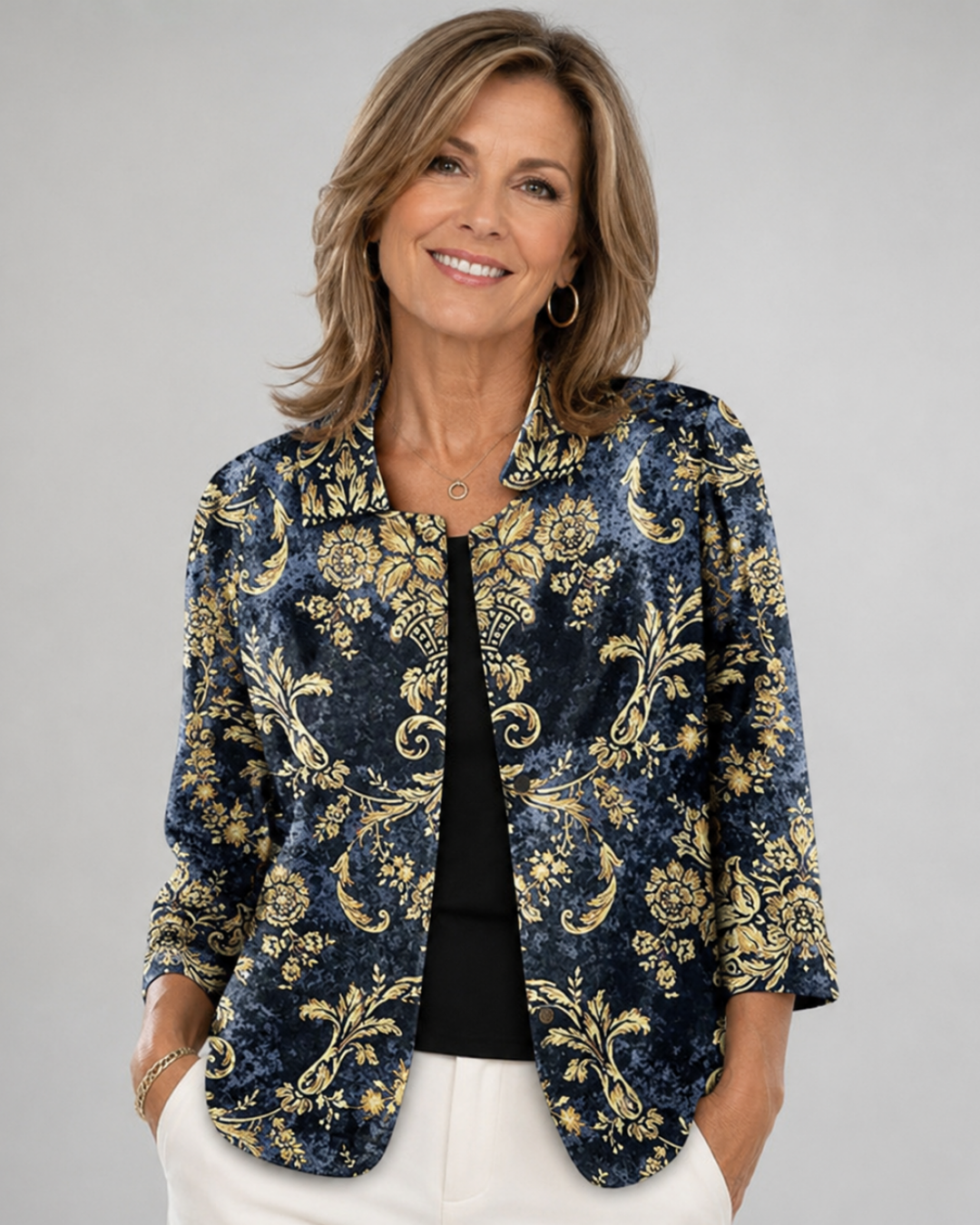 Nolwen | Baroque Print Blouse