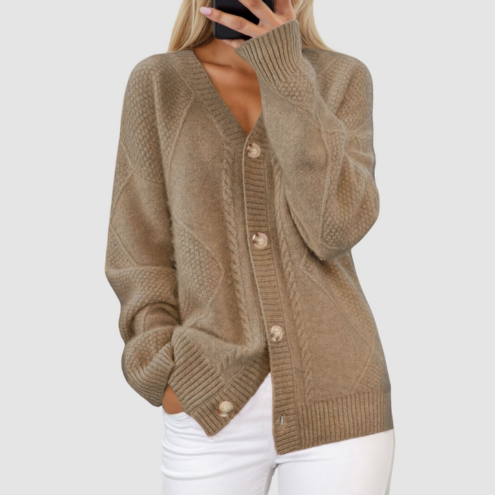 Meg™ | Premium Knitted V-Neck Cardigan
