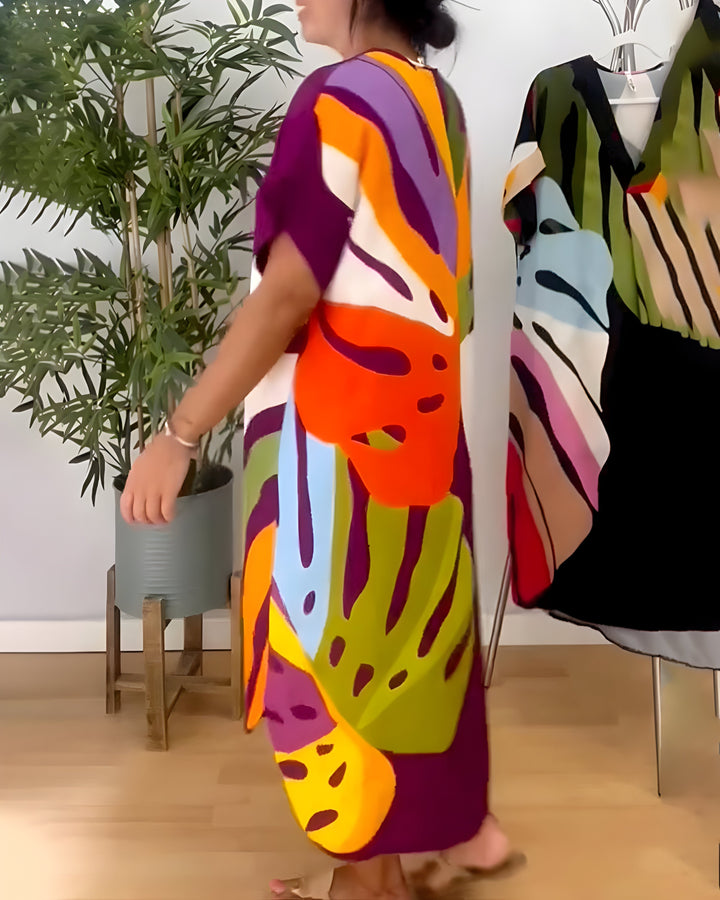 Arianna | Abstract Print Dress