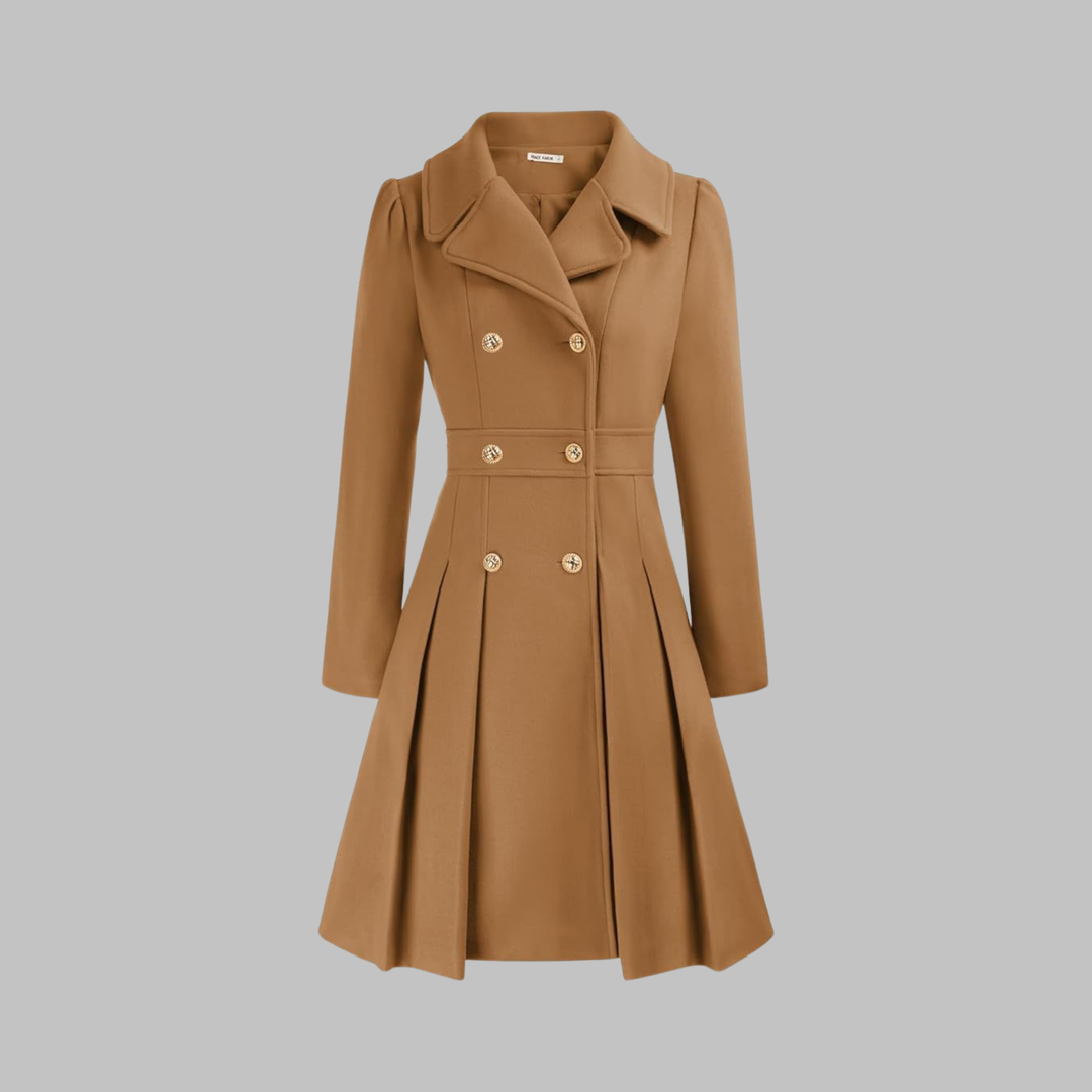 Dami | Classy Double Button Long Sleeve Coat