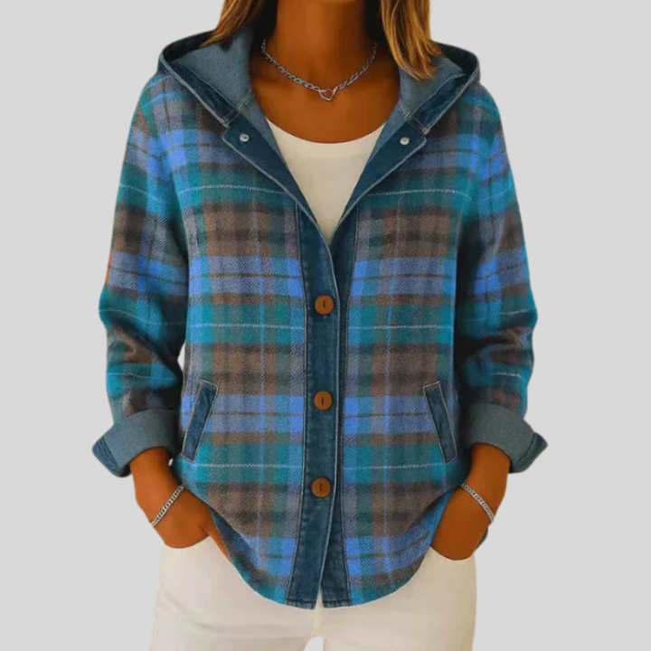 Faith | Denim Chequed Sweatshirt