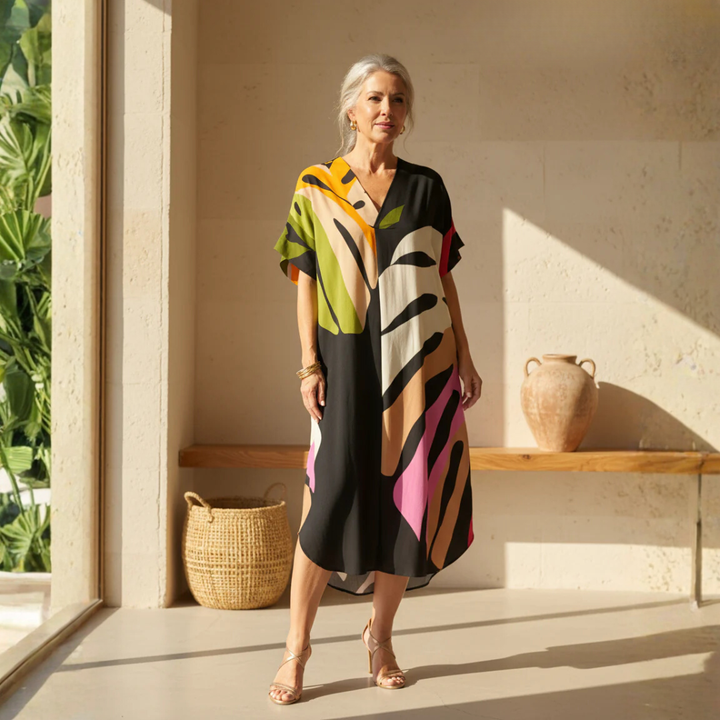 Arianna | Abstract Print Dress