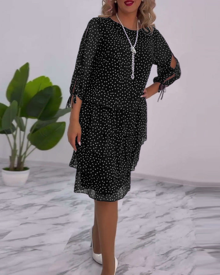 Tally | Polka Layered Mini Dress