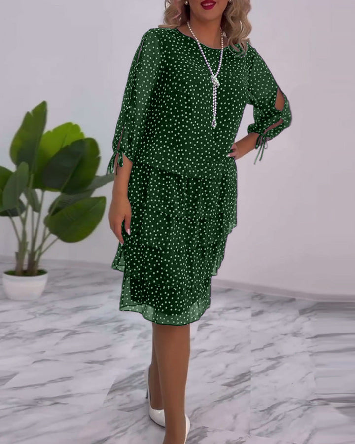 Tally | Polka Layered Mini Dress