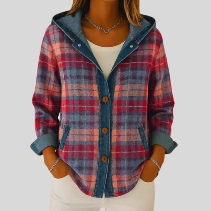 Faith | Denim Chequed Sweatshirt