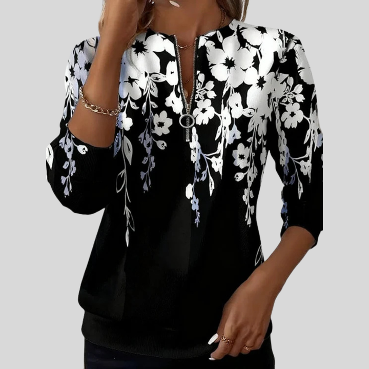 Brenlea | Modern Print Zip Sweatshirt