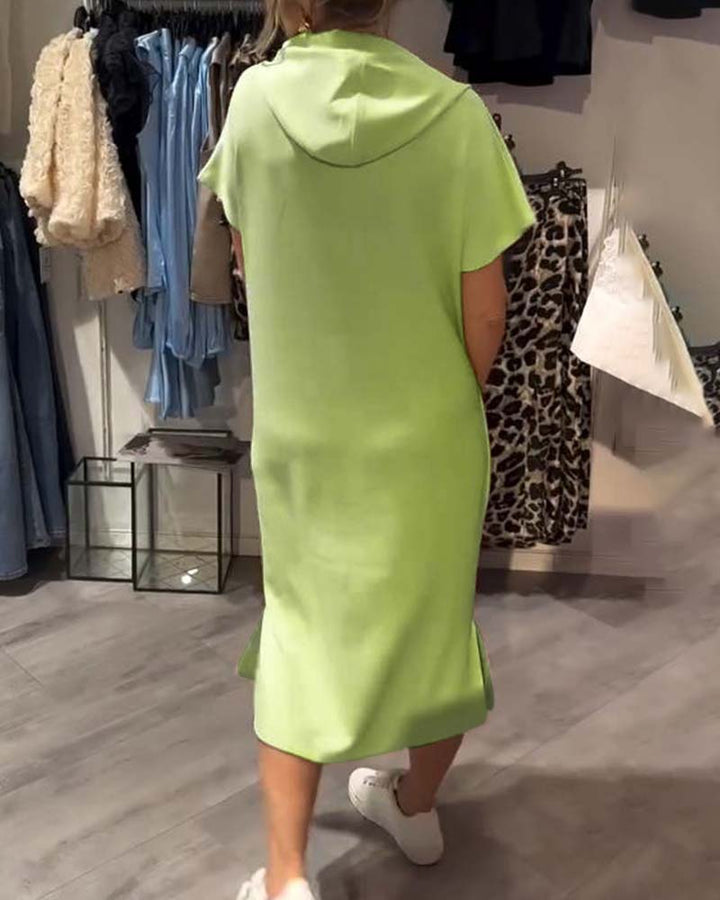 Britany | Casual Hoodie Midi Dress