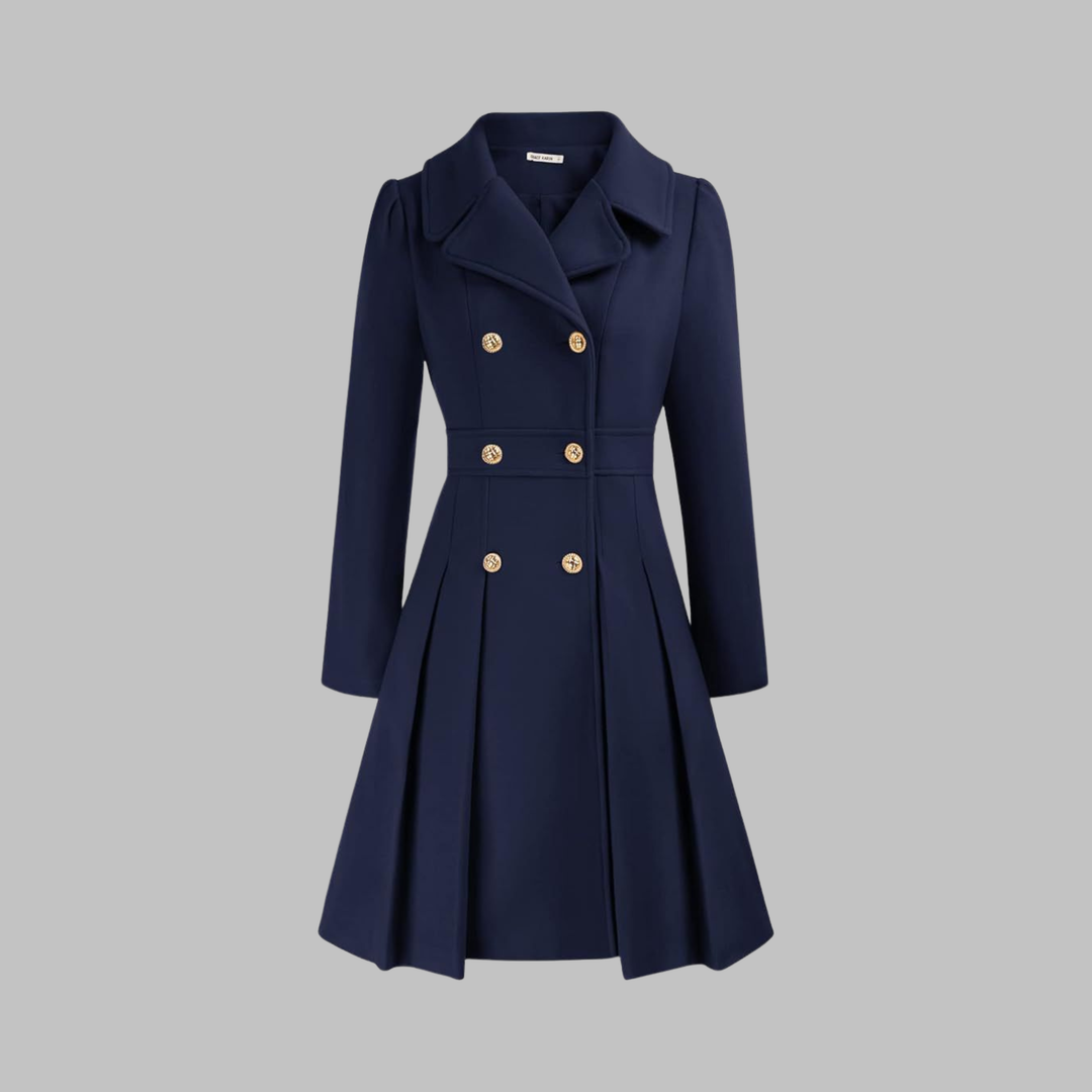 Dami | Classy Double Button Long Sleeve Coat