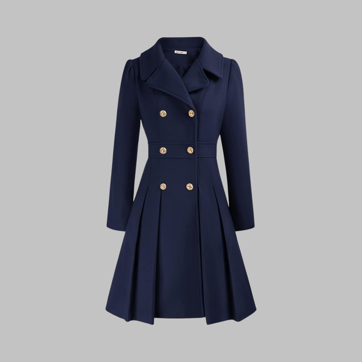 Dami | Classy Double Button Long Sleeve Coat