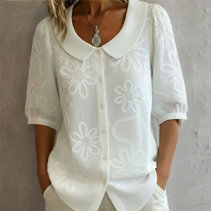 Rosalie | Floral Embroidered Blouse