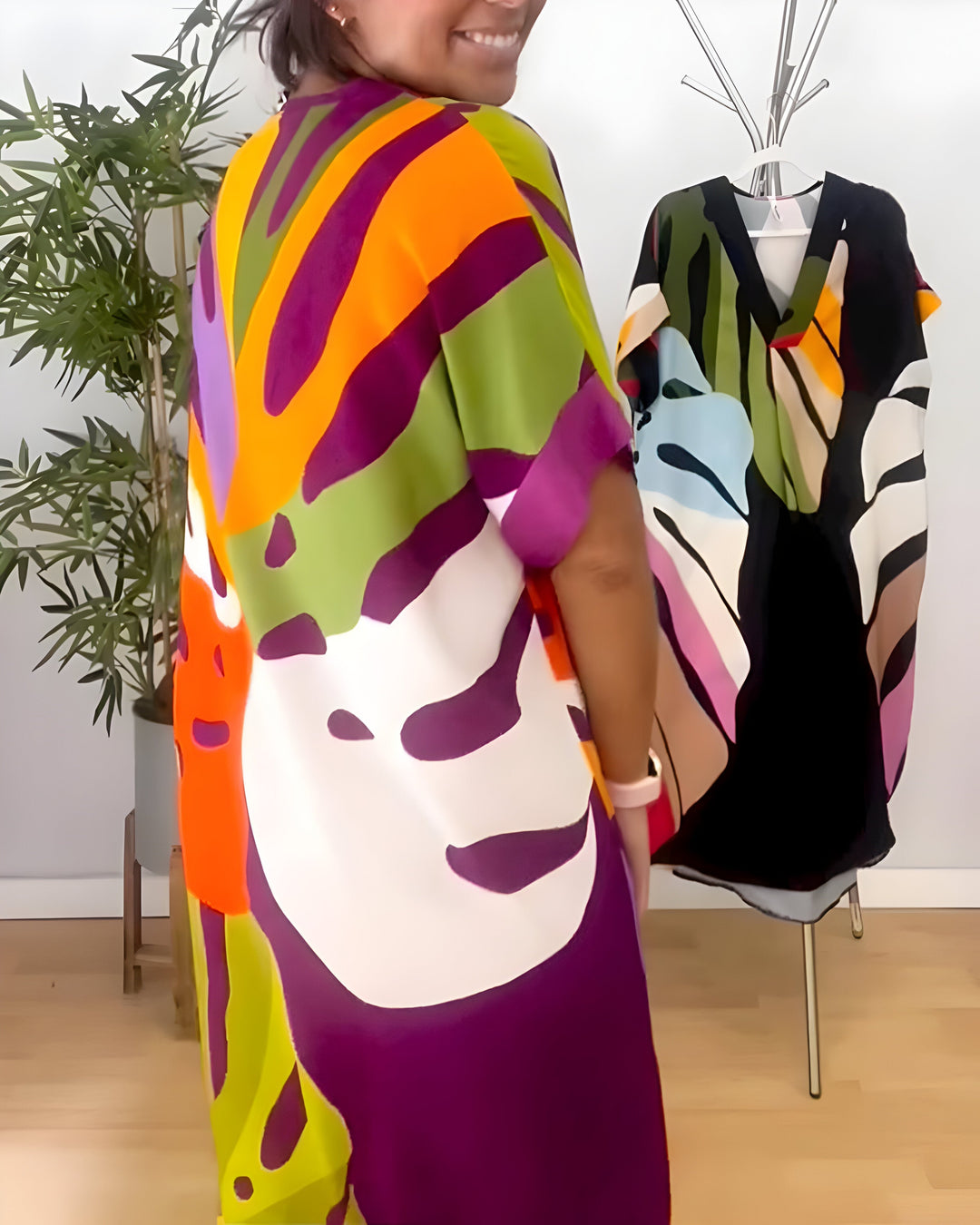Arianna | Abstract Print Dress