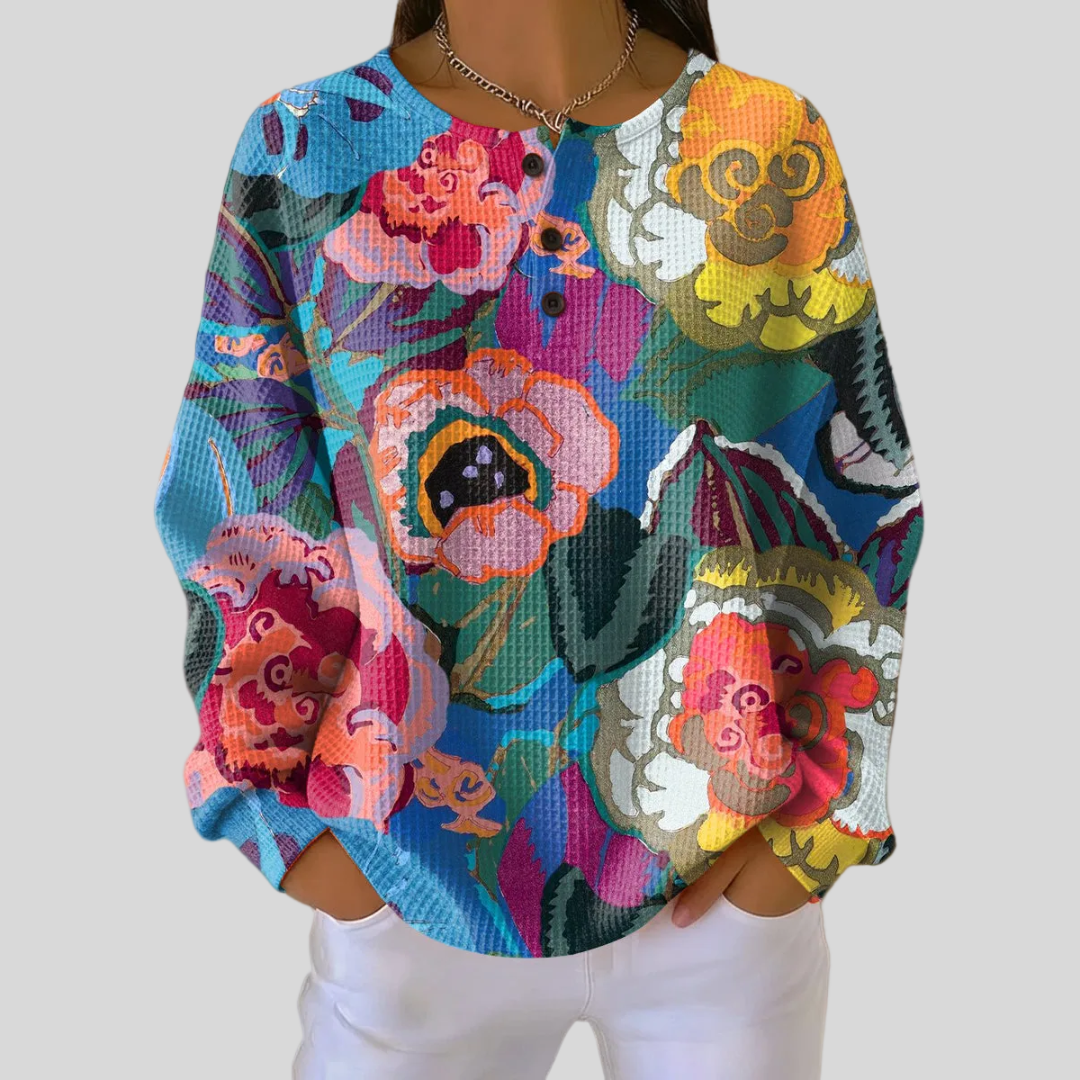Ida | Colorful Flowers Sweatshirt