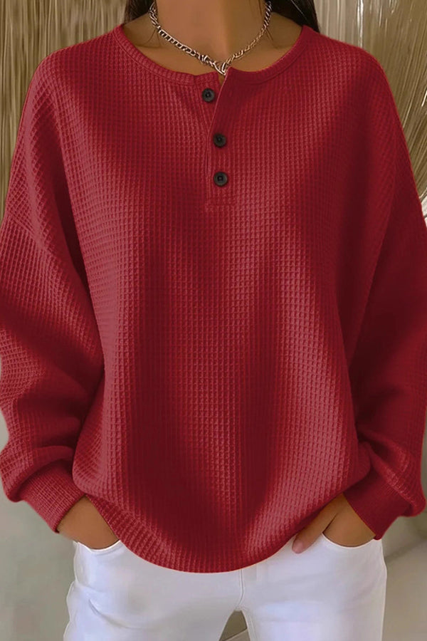 Margaret & Maeve | Loose-Fitting Blouse with Buttons