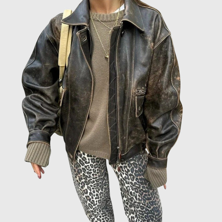 Chandra | Vintage Leopard Print Jeans