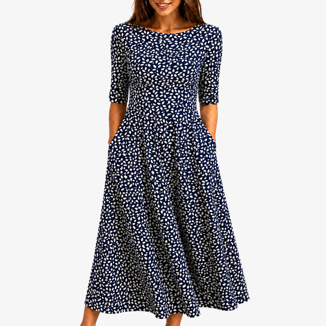 Juniper | Floral Pocket Midi Dress