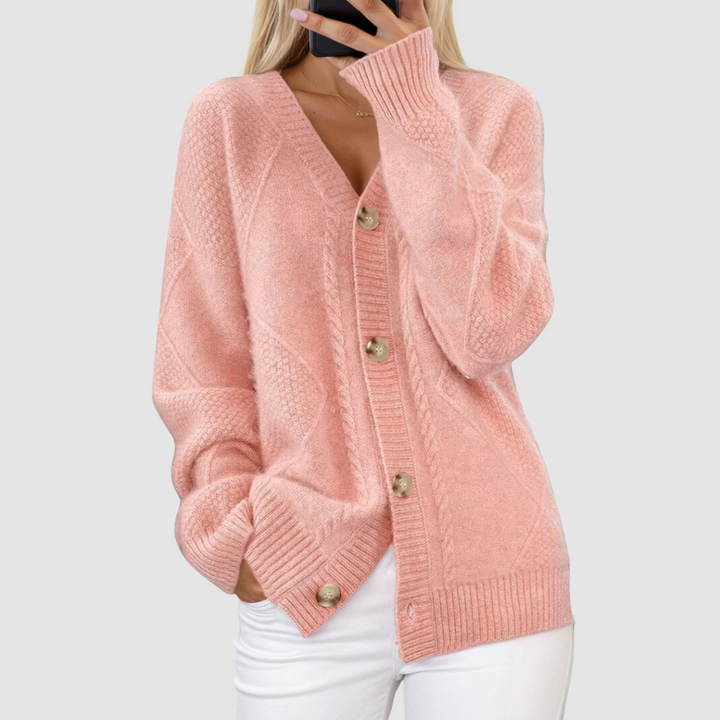Meg™ | Premium Knitted V-Neck Cardigan