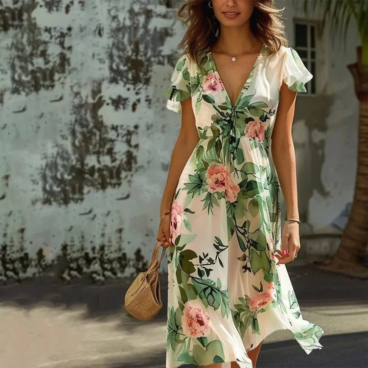 Ariella | Floral Breeze Midi Dress
