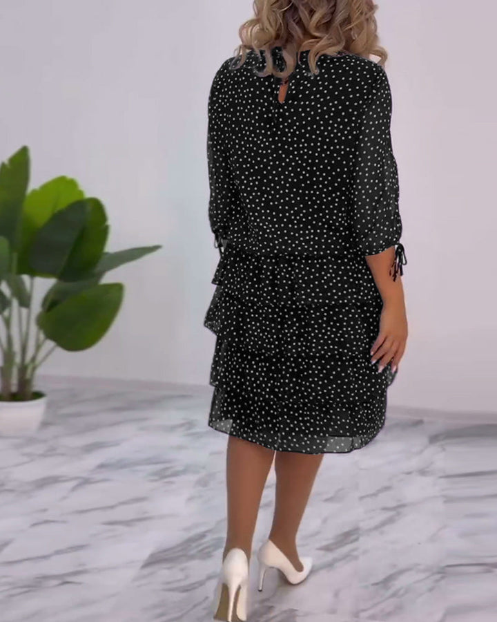 Tally | Polka Layered Mini Dress
