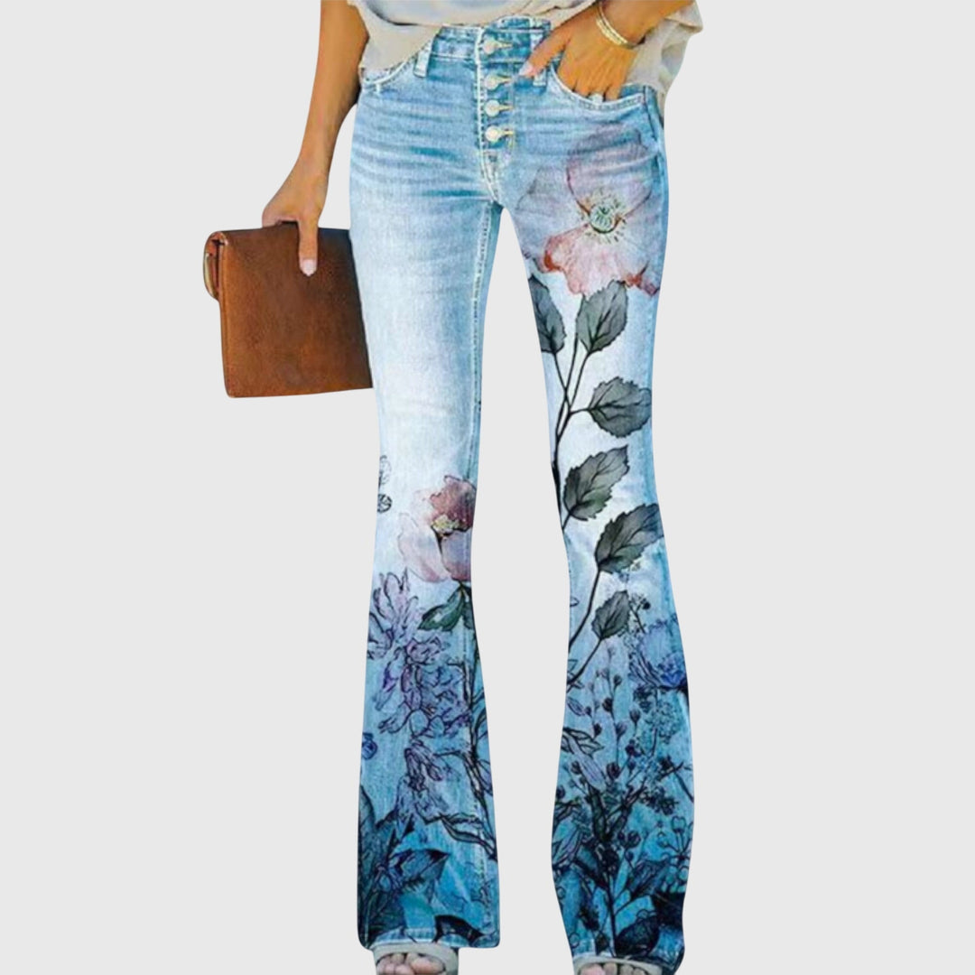 Eliza | Flower Jeans